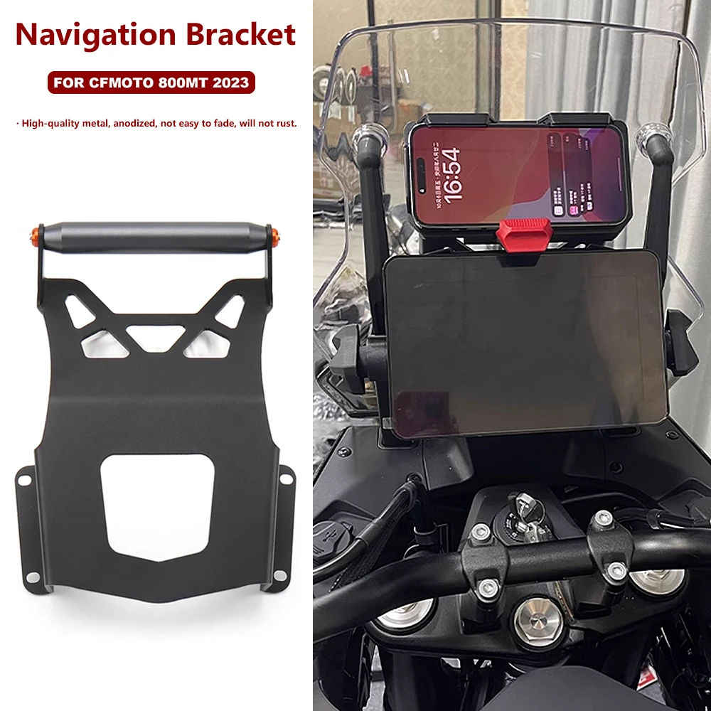 New Motorcycle Accessories Stand Holder Phone Mobile Phone GPS Navigation Plate Bracket For CFMOTO 800MT 800mt 800 MT 2023