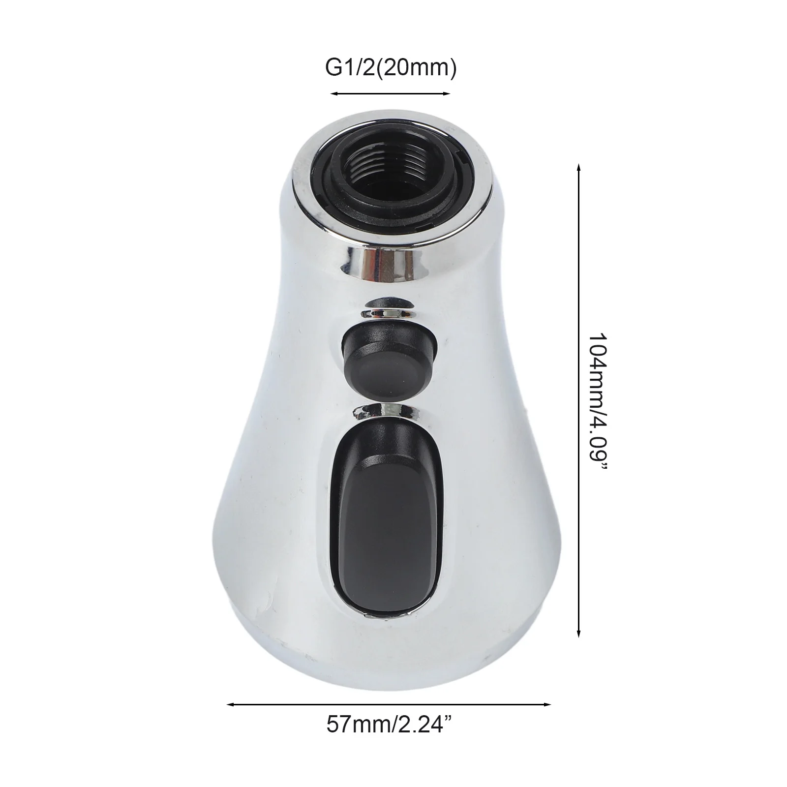 

Advanced Kitchen Faucet Spray Head 3 Flow Modes ABS Material Compatible with Major Faucet Brands Easy and Swift Installation