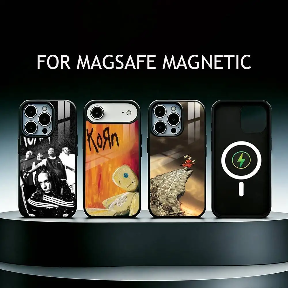 

A-American nu-metal band KoRn Phone Case For iPhone17,16,15,14,13,12,11 Plus,Pro Supports Magnetic Wireless Charging