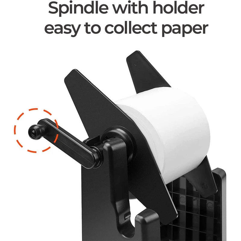 External Rolls Label Holder, 2 In 1 Fanfold Stack Paper Holder For Desktop Thermal Label Printer