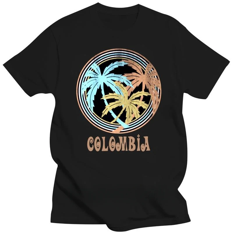 Men  fashion Cotton Men  Tshirts O Neck Plus Size S-5xl male tee-shirt Mens brand t-shirt Create Colombia Tshirt  Hot Sale