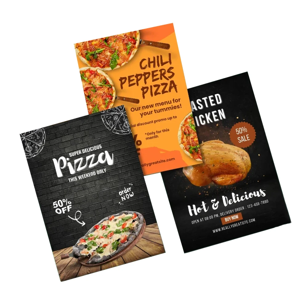 Individuelle Flyer Personalisierte Maßgeschneiderte A4 A5 Farbdruck Beidseitiger Druck Einführungswerbung 130g/m² Poster für Unternehmen – Detail 6