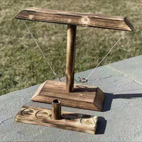 Kids Adults Ring Toss Games Home Party Drinking Games Fast-paced Handheld Wooden Board Games Shot Ladder Bundle Outdoor Bars