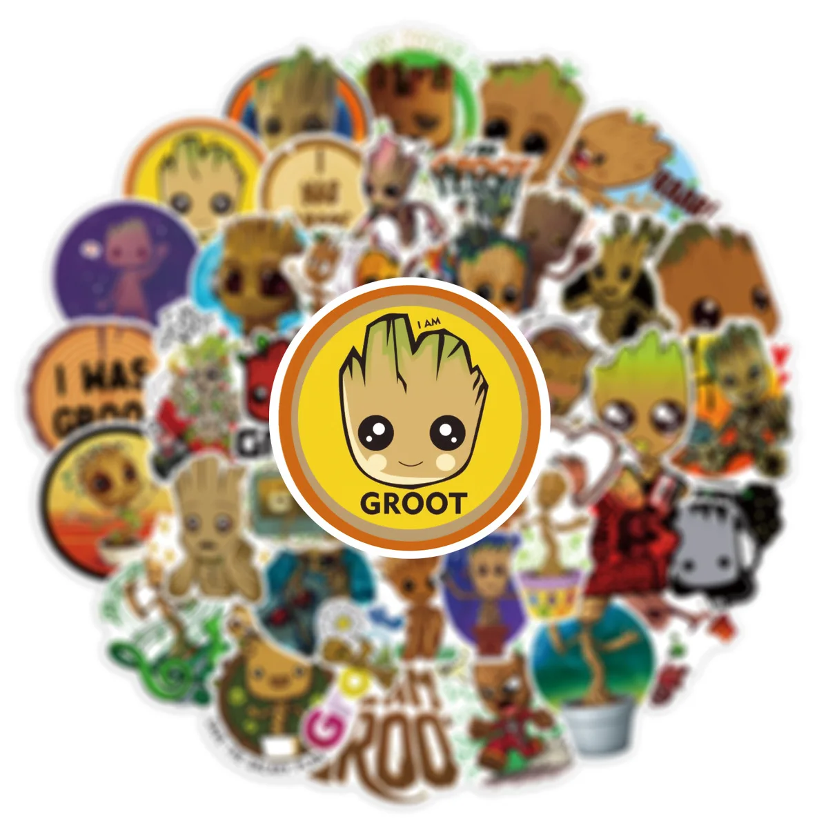 10/30/50PCS Disney Cute Groot Stickers Guardians of the Galaxy Cartoon Decals DIY Motorcycle Notebook Phone Guitar Car Kids Toy