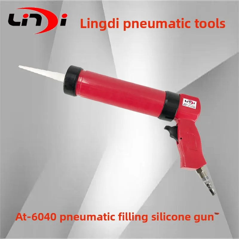 Taiwan Lingdi AT-6040 Pneumatic Glue Gun, Pneumatic Glue Gun, Glass Glue Gun 310ML Silicone Gun