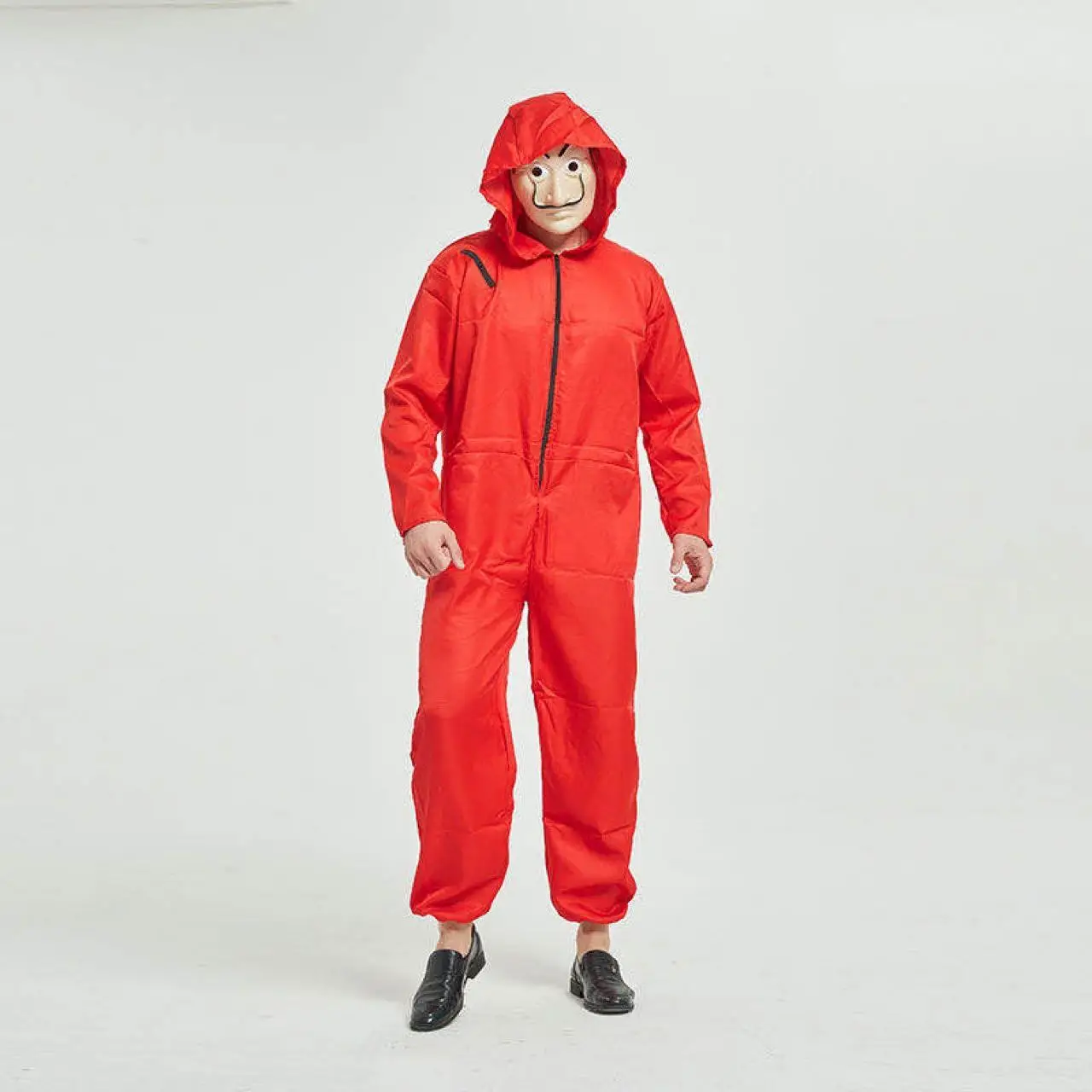 

New Halloween One-Piece Suit Adult Original Red Cosplay Costume House of Cards Uniform European Size Stage Performance Wear