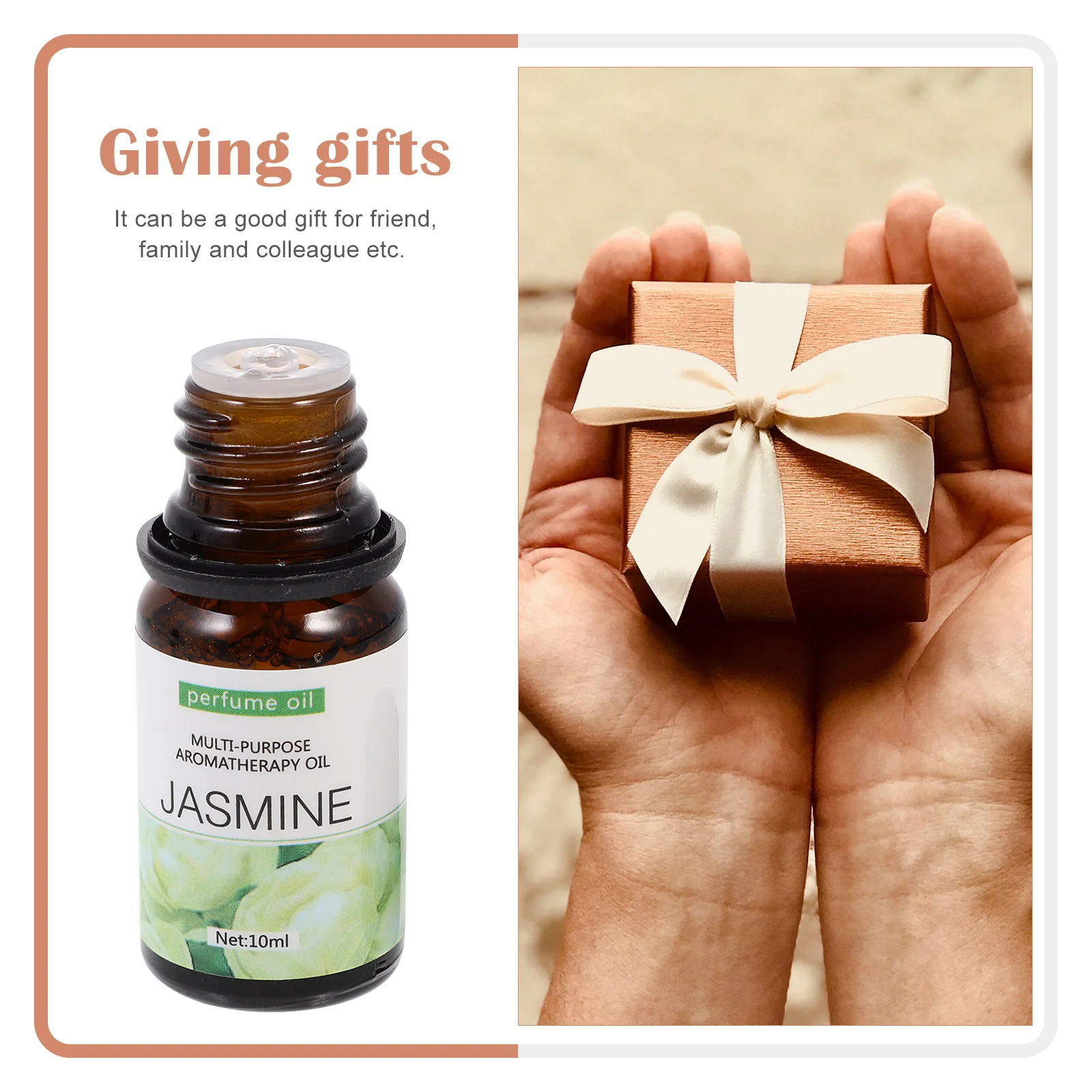 5 個のプレミアムアロマセラピーオイル治療用エッセンシャルオイルセットローズラベンダージャスミンキンモクセイ緑茶の香り