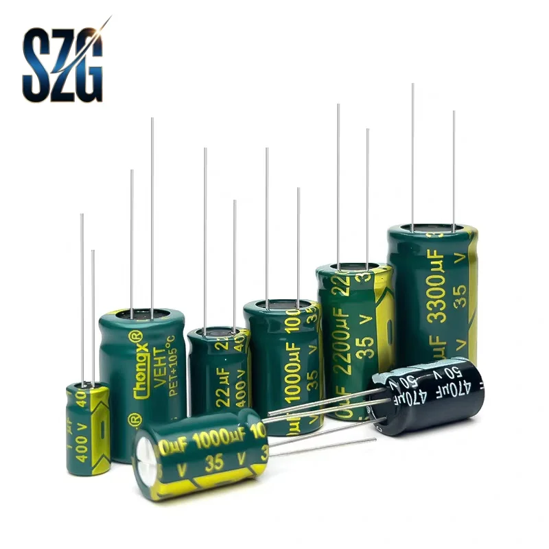 6.3V 25V DIP High Frequency Aluminum Capacitor10V 16V 22UF 47UF 100 150 470 560 680UF 820 1000 1500 2700 2200 3300 3900 10000UF view 4