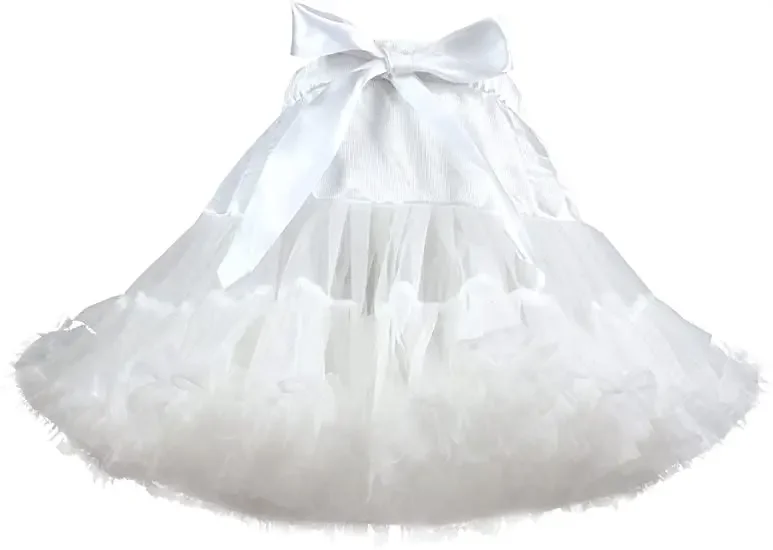 

Girl's Fluffy Skirt Toddler Tulle Birthday Party Tiered Princess Tutu Pettiskirt