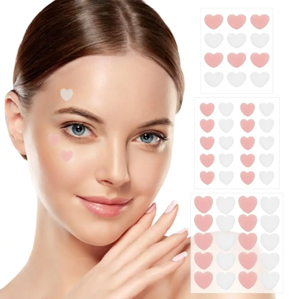  Cute Water Droplets Heart Shaped Patch Removal Acne Invisible Skin Treatment Care Cover Pimple Sticke