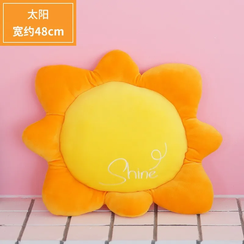 45CM Cartoon Rainbow Crown Plush toys Lovely Heart Shape Pillow Gift Sun Cloud Moon Dolls for Kids Children