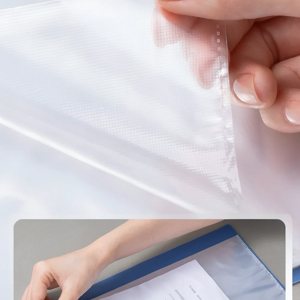 For Deli Document Organizer A4 File Binder Display Book Storage Portfolio Case Clear Sheet Protector Office Stationery