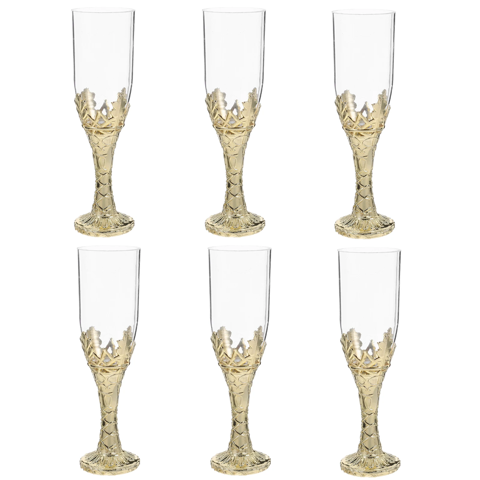 

6 Pcs Church Decoration Wine Glass Chalice Goblet Communion Cup Domestic Sales Golden