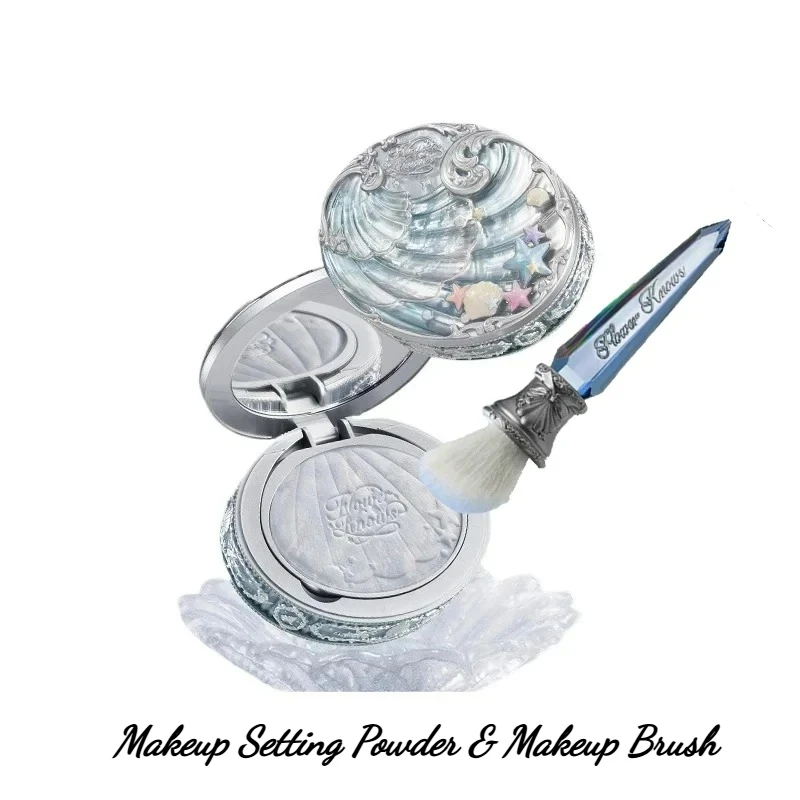 Flower Knows Shell Jewel Collection-brocha de maquillaje en polvo, corrector de Control de aceite, base en polvo, herramienta de acabado Natural