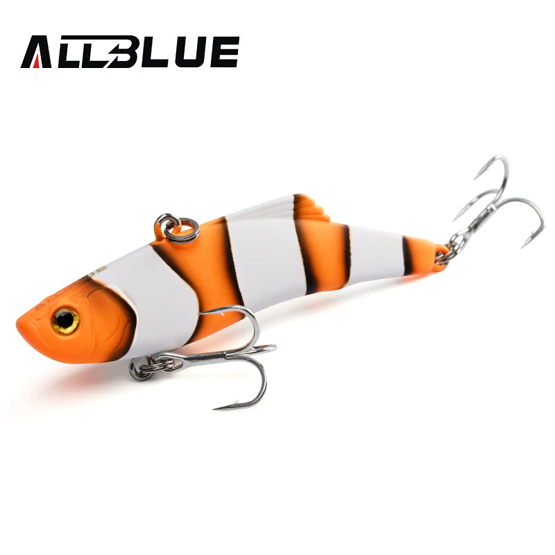 allblue vib silencioso afundando isca de pesca wobbler plastico duro isca artificial para truta baixo lucio gelo inverno 8g 18g 01