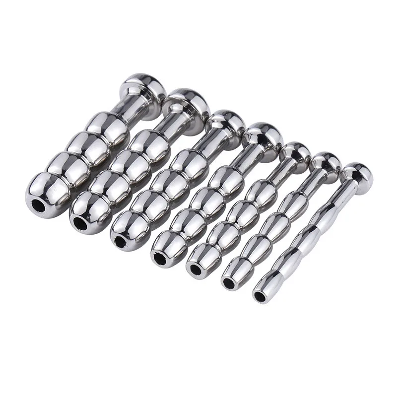 Urethral Dilatation Matel Catheters Beads for Male Sex Toy 5/6/7/8/9/10/11mm Penis Stimulation Horse Eye Stick Urethral Sounds