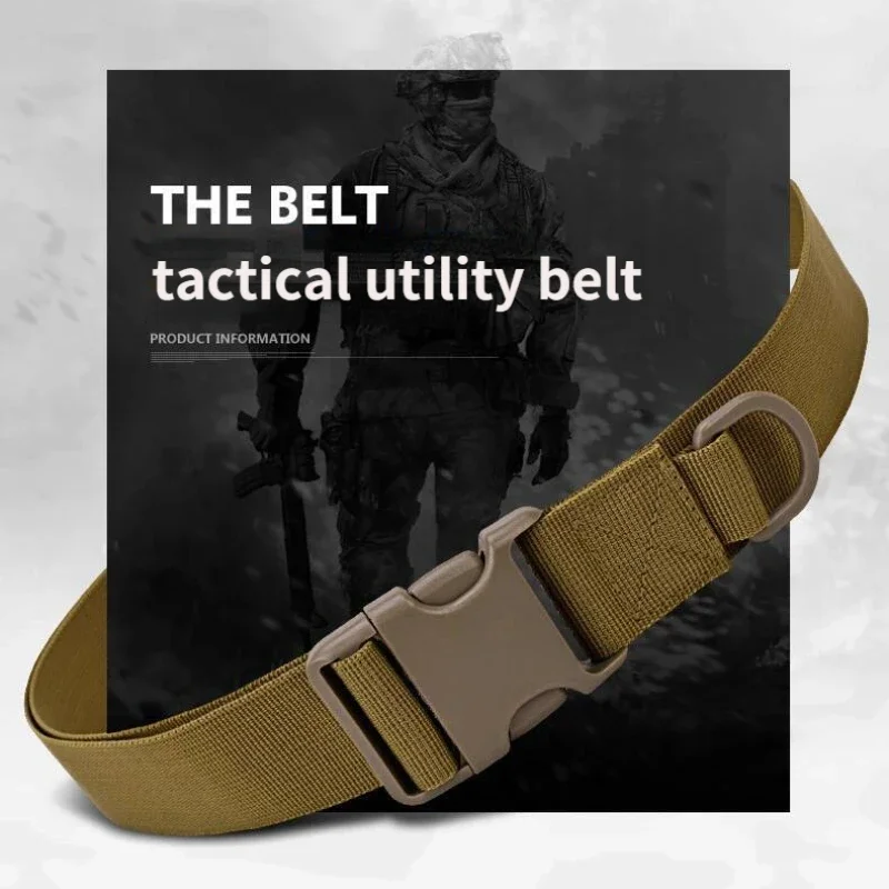 Tactical Military Belts Army Combat Quick Release Men Waist Belt Nylon Waistband Outdoor Strap Cycling Hiking Hunting Accessorie