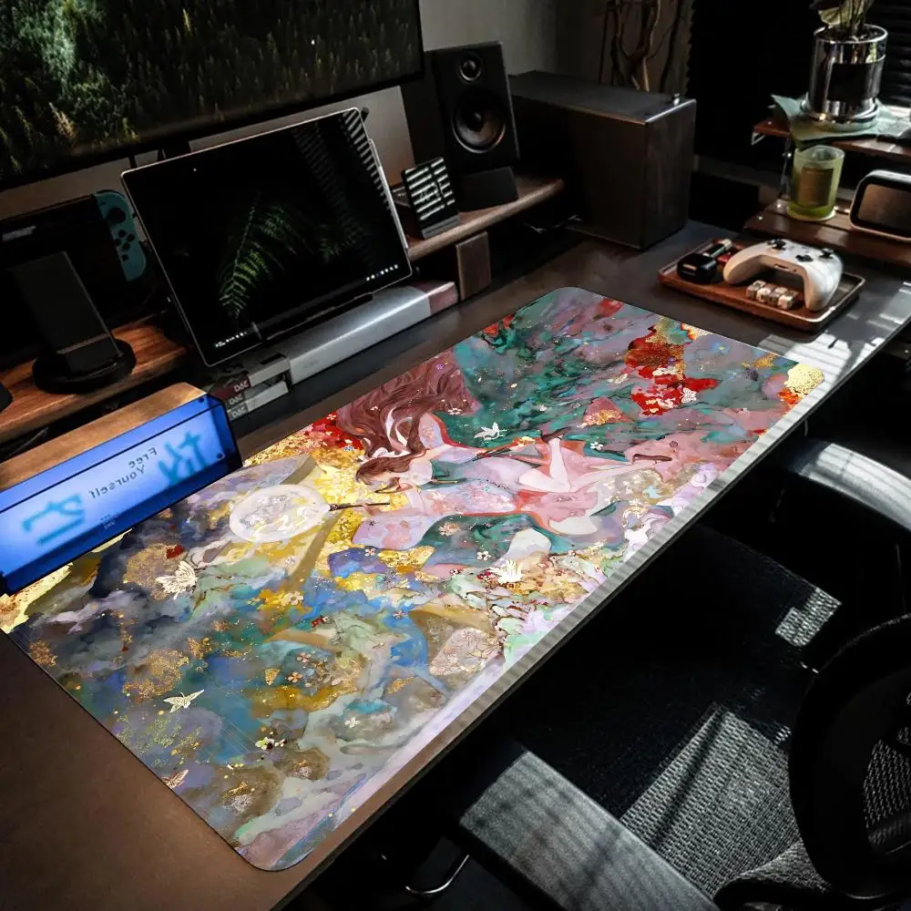 

Game Wuthering Waves ZHEZHI Mouse Pad Keyboard Mouse stitch Mouse pad,Gaming Accessories,Long Desk Mats,PC Parts XXL90x40cm