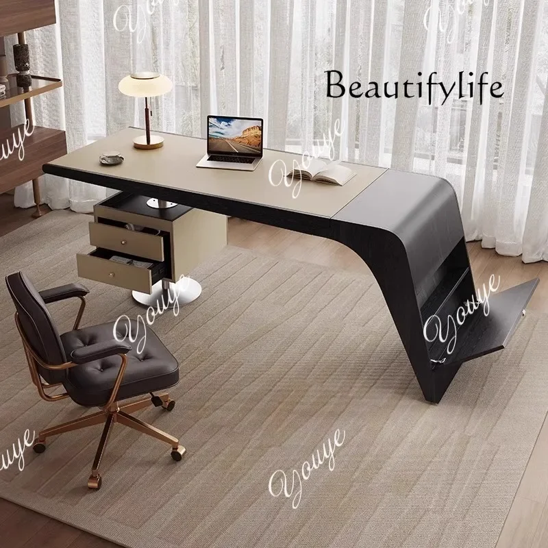 

XS Beautiful Desk Italian Adult Home Computer Desk Modern Light Luxury High-end Solid Wood Writing Desk