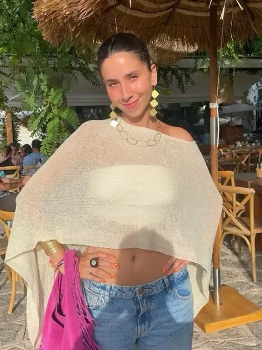 

Повседневный свободный легкий вязаный топ без рукавов с открытыми плечами, простой дизайн, защита от солнца, женская модная летняя накидка