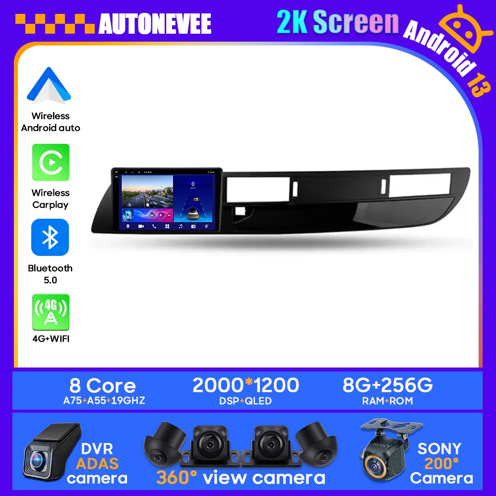 

Car Multimedia Player For Citroen C5 2 2008 - 2017 Carplay Android 13 Stereo Head Unit Wireless Android Auto No 2din DVD 8 core