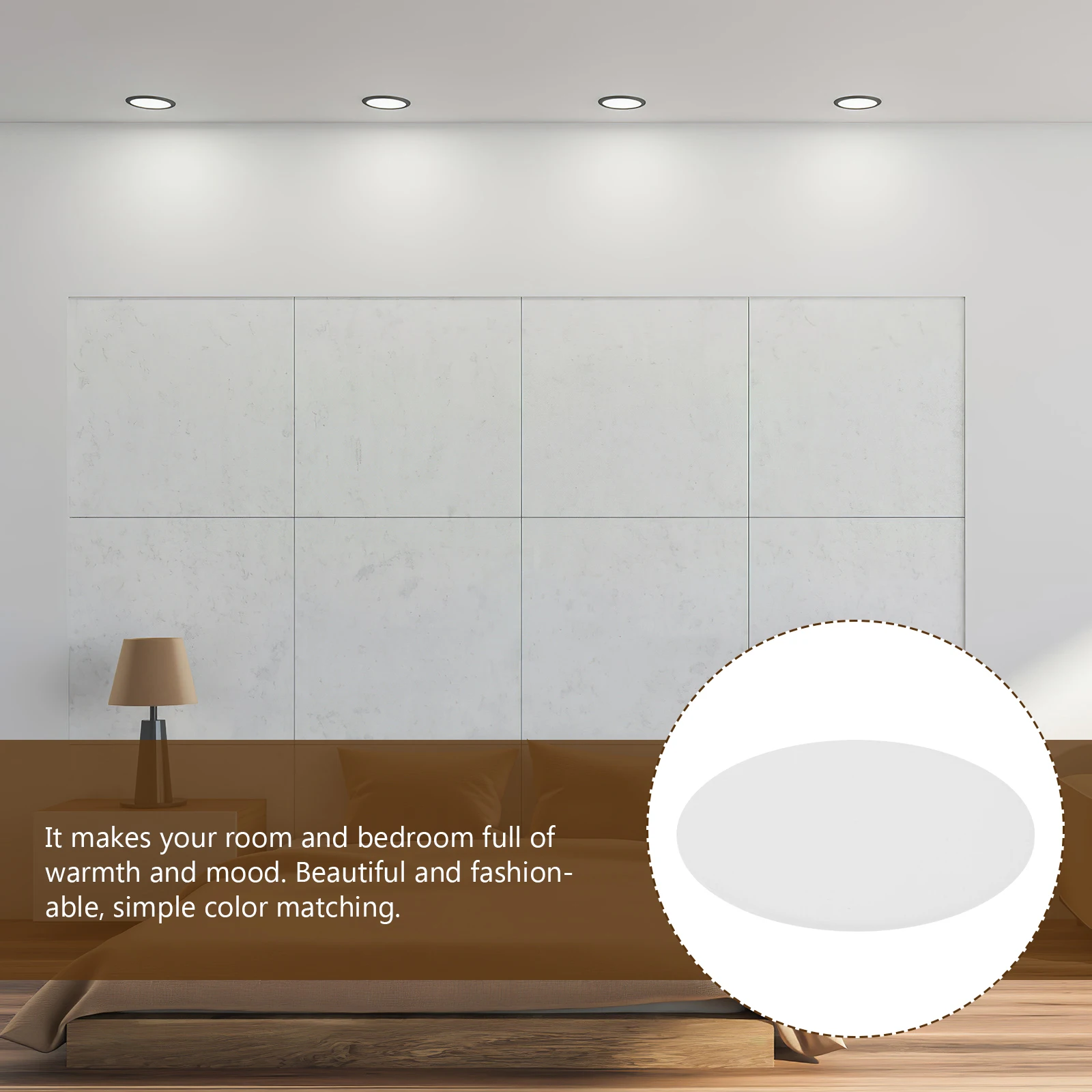 

20PCS LED Downlight Diffusion Plates 3 Inch Recessed Light Covers Dust Proof Anti Dazzling Spotlight Diffuser Lamp Shade