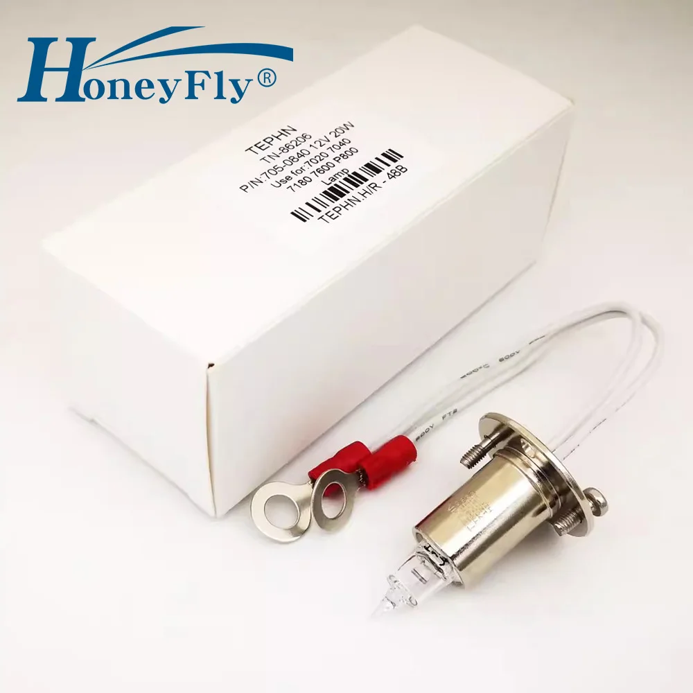 

HoneyFly Chemistry Analyzer Bulb P/N705-0840 12V 20W UV Open Halogen Lamp Bulb Quartz for Hitachi 7020 7060 7080 7180 7600