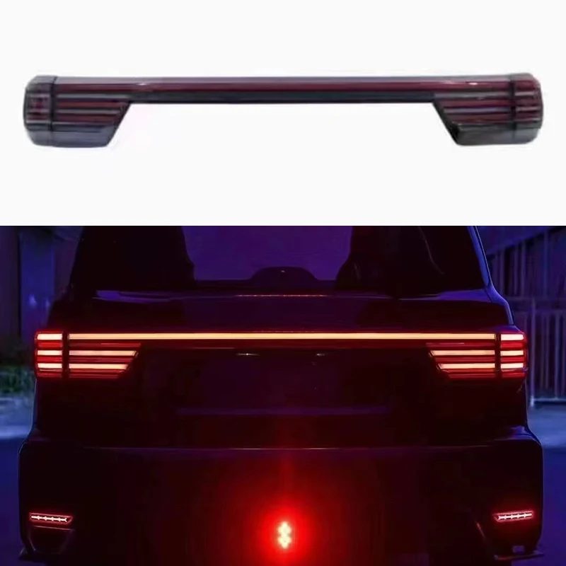 

LED Rear through Tail Light For Nissan Patrol Taillights 2021-2023 Y62 truck Lamp with Dynamic Turn Signal LED DRL cross light