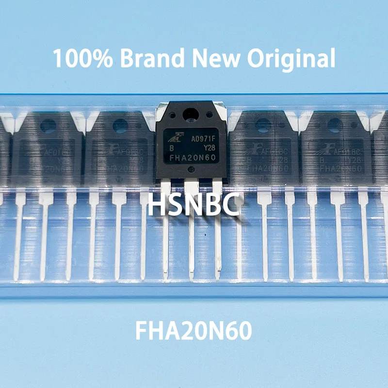 

10Pcs/Lot FHA20N60 20N60 FHA20N60B TO-3P 600V 20A MOSFET N-channel Power Transistor 100% New Original