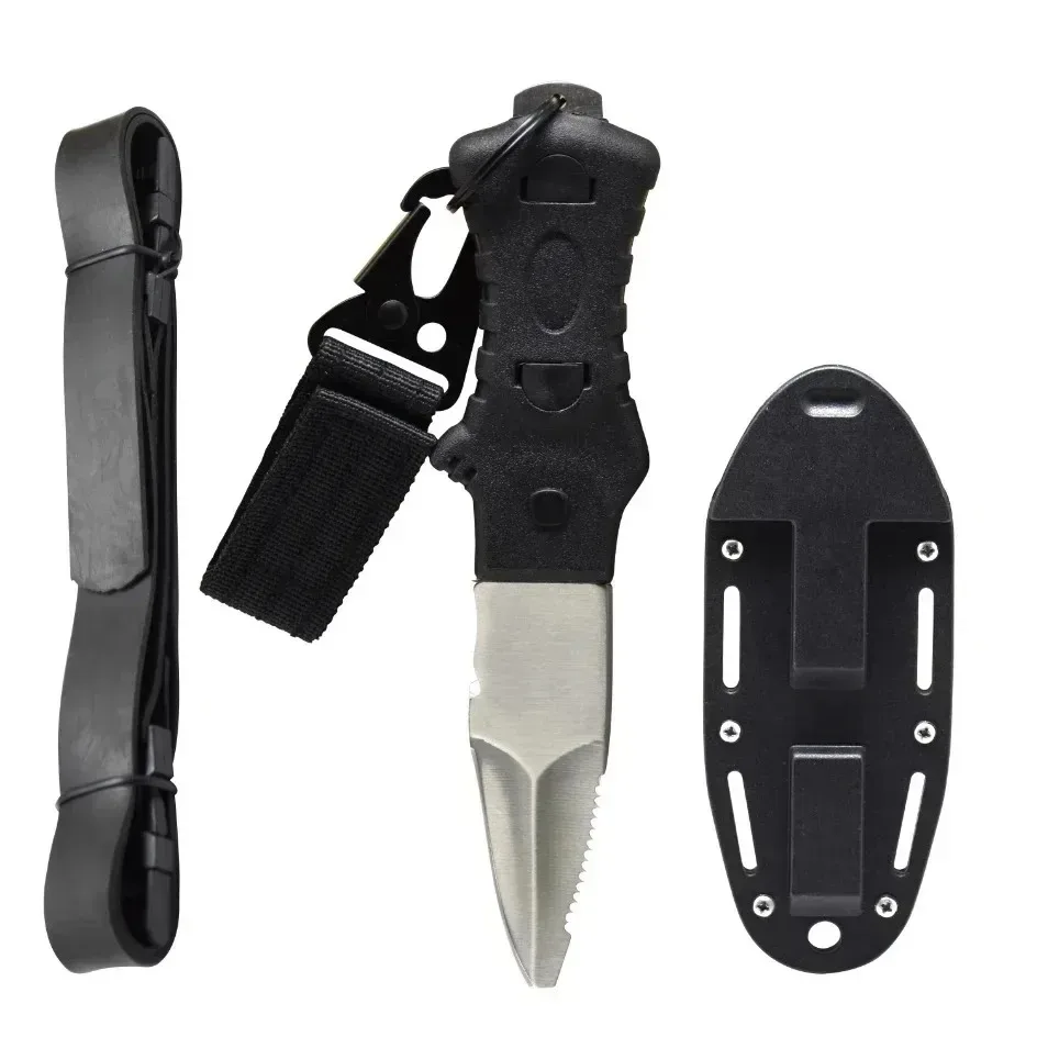 Outdoor Water Rescue Knife Spearfishing Diving Knife Stainless Steel Dive Tool Rope Cutter view 2