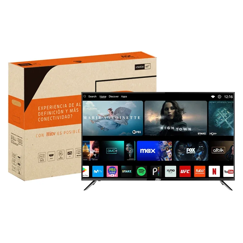 تلفزيون من المصنع 65 بوصة 4K تلفزيون ذكي 75 85 90 100 تلفزيون بولبادا