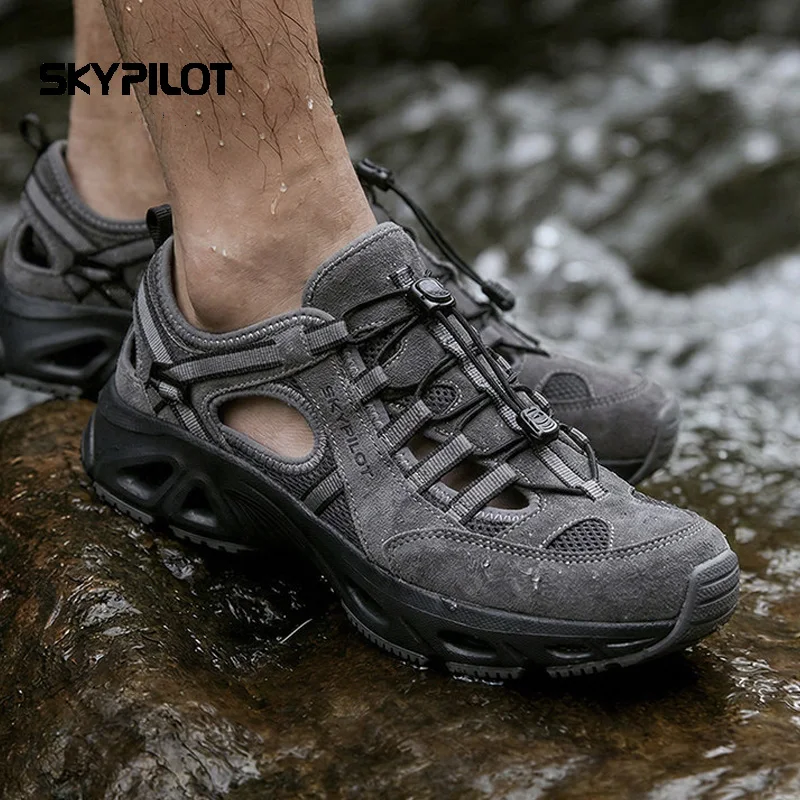 Skypilot Upstream Shoes men hiking shoes Outdoor Trekking Wading Aqua Shoes Breathable Mesh Quick drying Sneakers water shoes