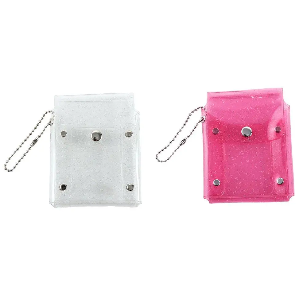 Fashion Pink PVC Sequin With Keychain Key wallet Lipstick bag Mini Comestic bag Coin purse