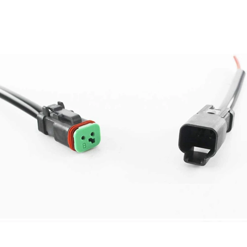 Dt防水自動車電気コネクタ、オスおよびメスのワイヤーコネクタ、車とボート、16 awg、2ピン