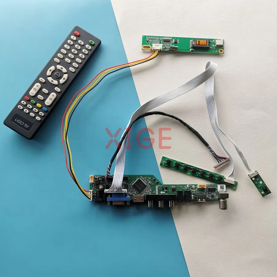 

For B141XN04 TX36D79VC1CAB B141XG03 B141XN03 Controller Drive Board Kit DIY HDMI+VGA+AV+USB 1024*768 LVDS 20-Pin 1-CCFL 1024x768