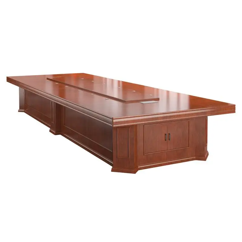 Large conference long table business conference table high-end conference table and chair combination