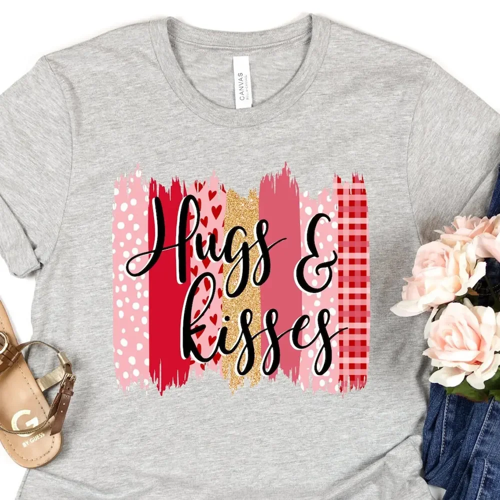 Hugs And Kisses T Shirt Valentine Sweat Wishes For Her Birthday Love