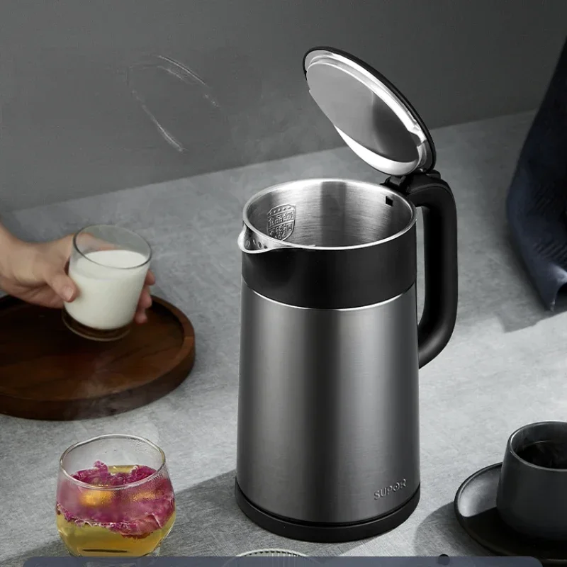 Supor Kettle Household Stainless Steel Bass Electric Kettle Intelligent Anti-Dry Burning Insulation Integrated Kettle