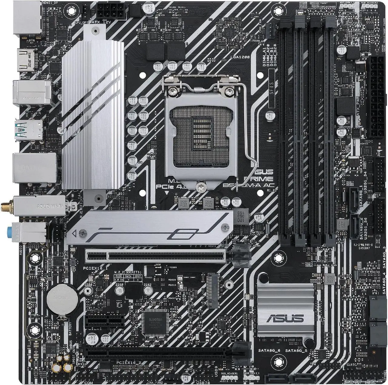 ASUS PRIME B560M-A AC Motherboard Intel B560 LGA 1200 DDR4 128GB