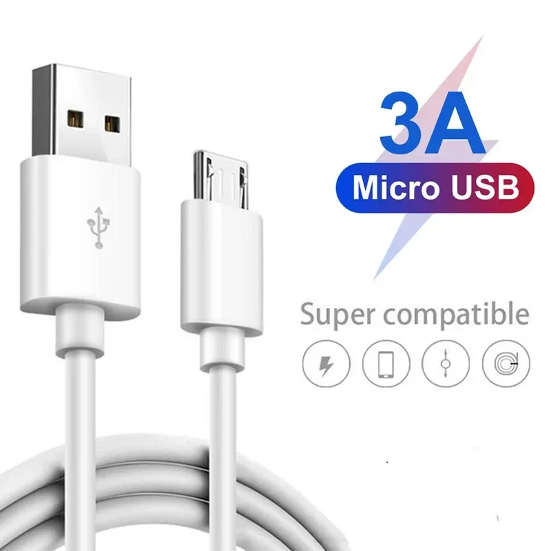 

Micro USB Cable 3A Fast Charging Wire Mobile Phone Line USB Adapter Cable Cord For Samsung Xiaomi Andriod Mouse PS4 GamePad Data