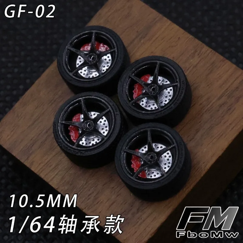 FM 1/64 GF-02/ZY-01 10.5mm Model Car Modified Wheel Hub Resin Wheels Dynamic Bearings Suitable for 1:64 Static Model Cars Gift - Image 6