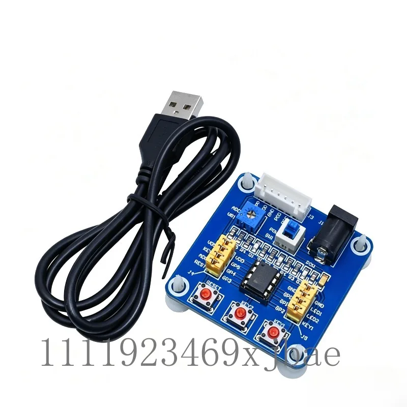 Microcontroller Programming Development Board, Single Chip Learning Experimental Circuit Board for PIC12F675