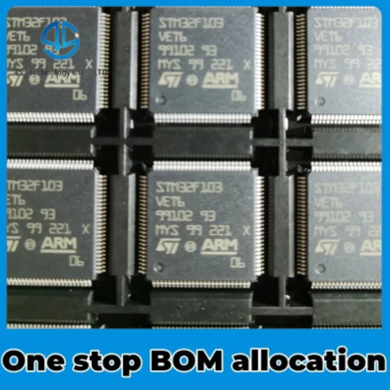 Piezas STM32F103VET6 STM32F103VE, microcontrolador de LQFP-100, componente activo electrónico, 5 unidades