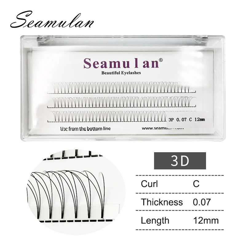 3 Rijen/Lade 60 Fans Vooraf Gemaakte Volume Fans 3d 4d 5d 10d Russisch Volume Wimper Extensions Vooraf Gemaakte Lash Extensie Faux Mink Lash