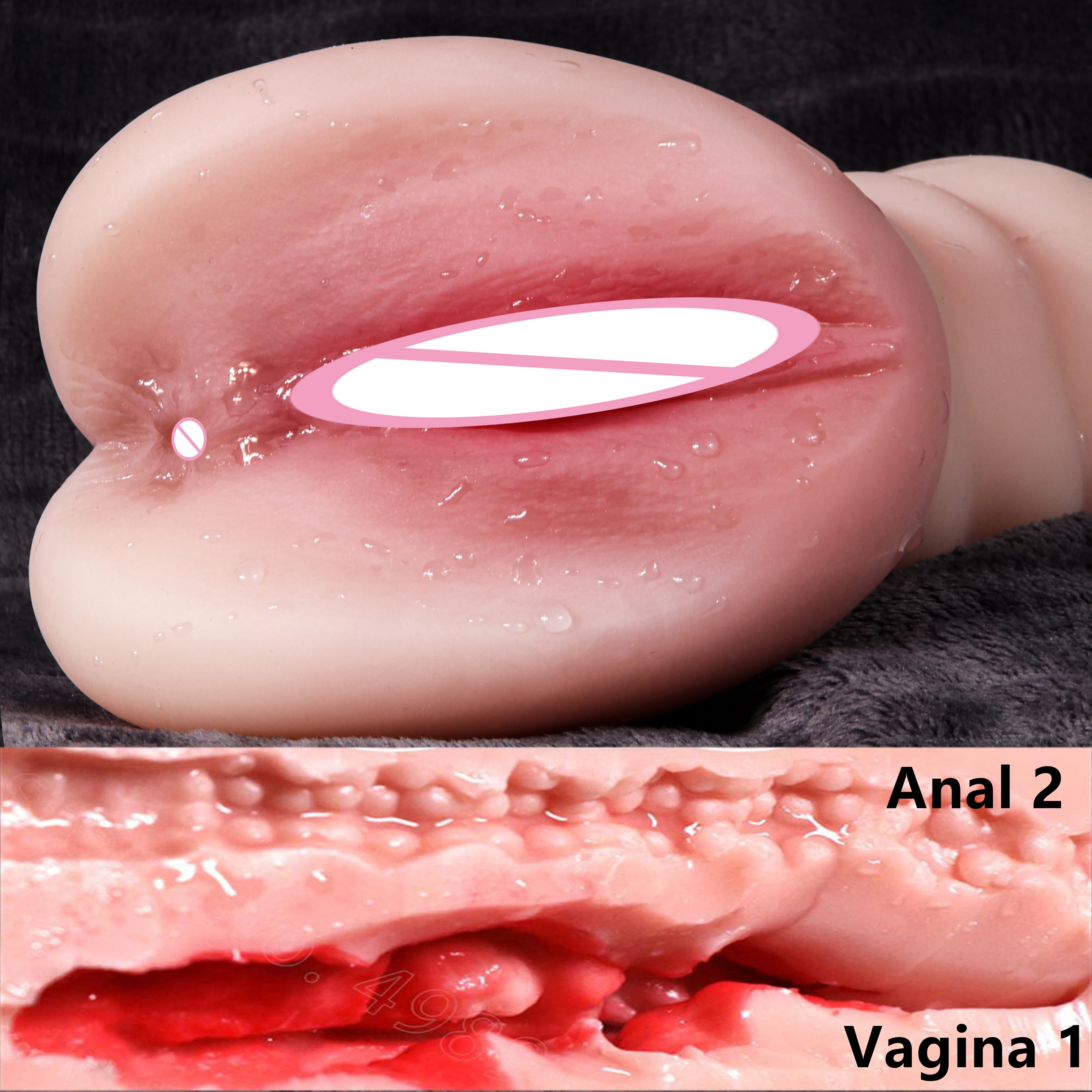 Size Fake Pocket Pussy Realistic Silicone Real Vagina Sex Toys for Men Sex Vagina Buttock Erotic Men Pleasure Male Masturbator