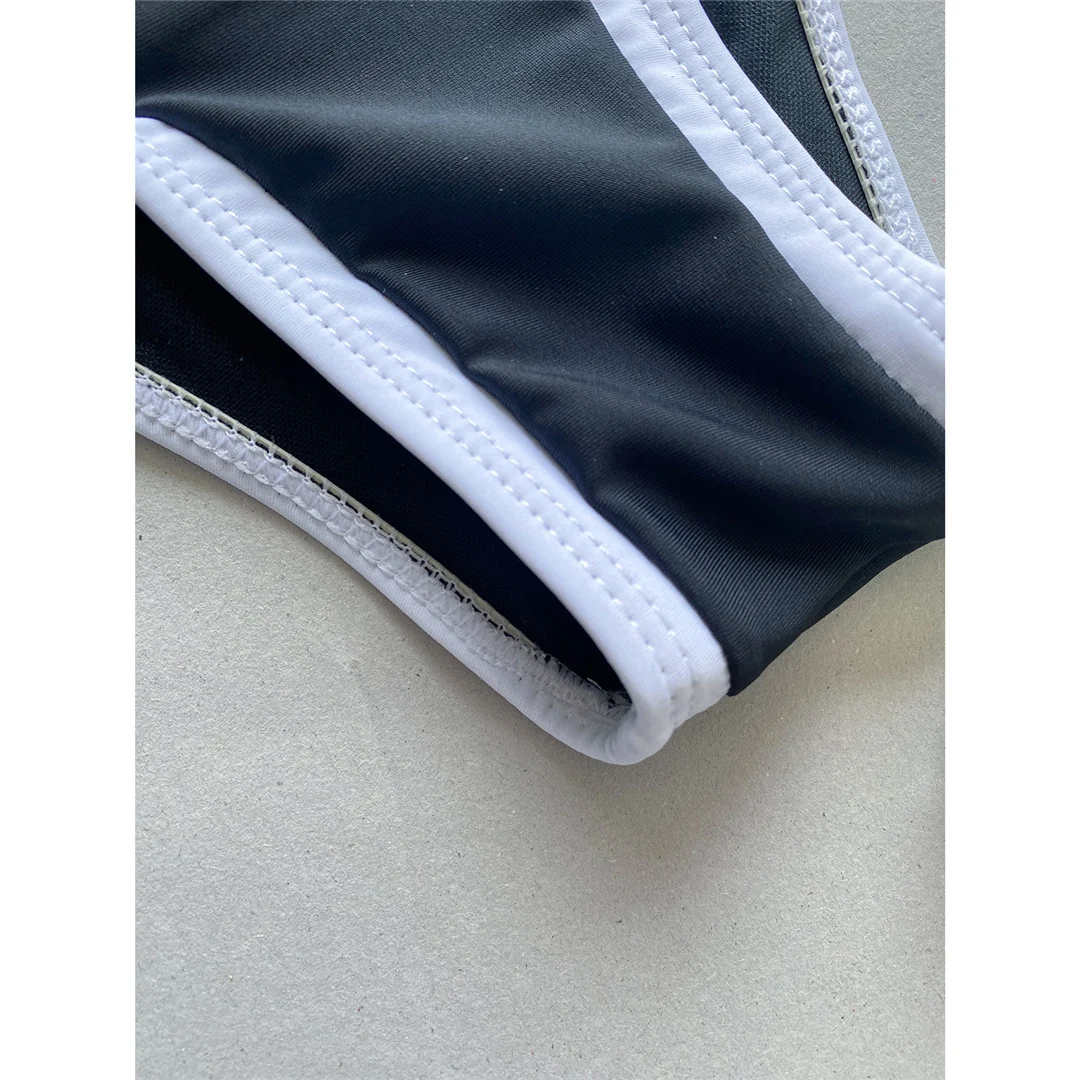 2026 Sexy Farbblock-Splicing-Badeanzug mit hohem Beinausschnitt und vollem Rückenausschnitt für Damen, einteiliger Badeanzug, Badebekleidung, Badeanzug V5622 – Detail 25