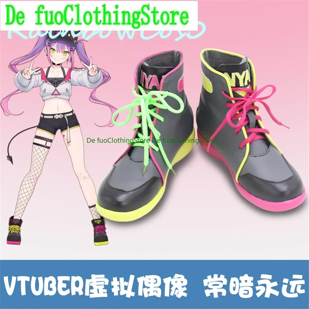 HoloLlive Vtuber Vsinger KING أحذية كوسبلاي أحذية لعبة أنيمي الهالوين Defu متجر أحذية الملابس