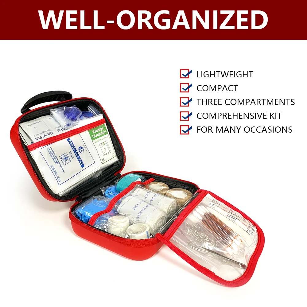 Wholesale Waterproof Outdoor Travel Car First Aid Kit Home Small Medical Box Emergency Kit Household Camping Empty First Aid Box