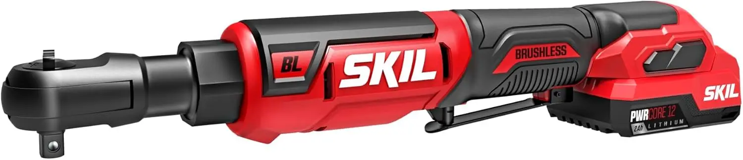 

12V 3/8-Inch Cordless Ratchet Wrench Kit, 55 ft-lbs Torque, USB-C Battery & Charger Included