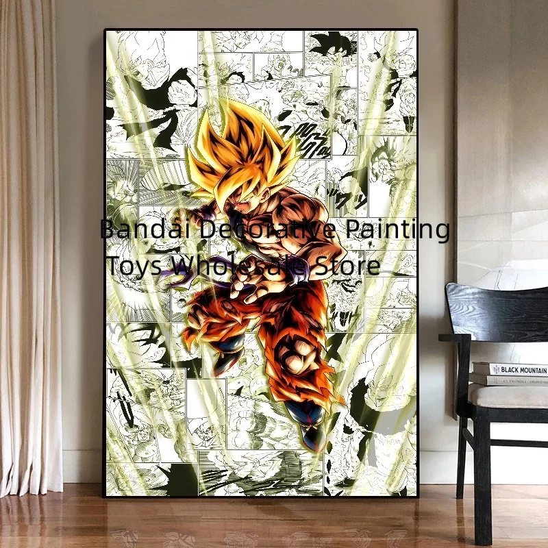 Pintura de lienzo de Anime para paredes, decoración de Goku de siete Dragon Ball, impresiones modulares, póster para dormitorio de niños, imagen para el hogar, regalos